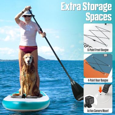 Надувна SUP-дошка Surfstar для дорослих з камеротримачем, ультраширока, зварна технологія, комплект аксесуарів, для всіх рівнів