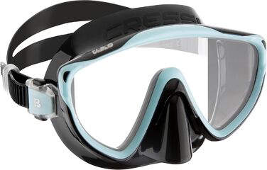 Набір унісекс Tino Mask & Snorkel, чорний/крижано-блакитний, один розмір