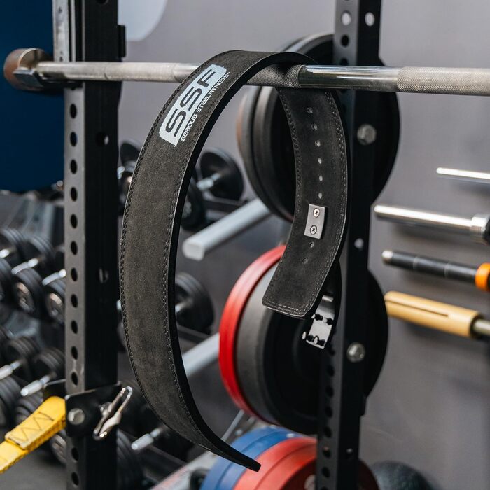Шкіряний пояс для важкої атлетики SERIOUS STEEL FITNESS, 10 мм, 10,2 см, для пауерліфтингу та тренувань