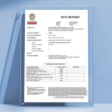 Термос пляшка Koodee 350 мл з нержавіючої сталі, вакуумна, герметична, для води, BPA Free, для школи, спорту, фітнесу та активного відпочинку