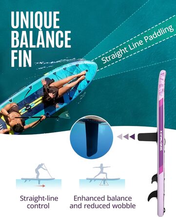 Надувна SUP дошка ZLX 350 см з сидінням, велика вантажопідйомність 225 кг, антиковзка, для дорослих, для початківців, насос, весло