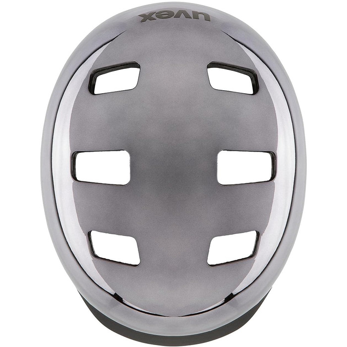 Велошолом Uvex HLMT 5 Bike Pro Chrome для міста, унісекс, з індивідуальним регулюванням та покращеною вентиляцією