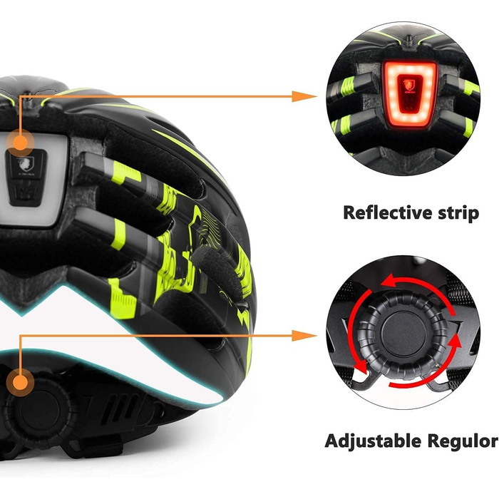 Велосипедний шолом Shinmax з візором, USB-ліхтарем, захистом від УФ, для дорослих, легкий, регульований, для MTB і шосе