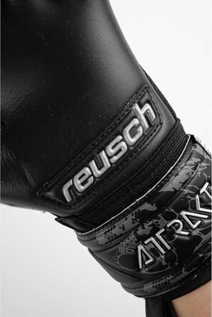 Рукавички Reusch Attrakt Infinity Junior, чорні, хороше зчеплення