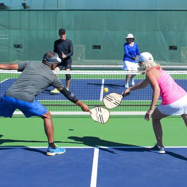 Набір сіток Patiassy Pickleball 6,6 м з розміткою, веслом і сумкою