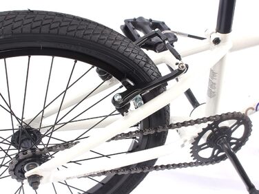 Дитячий велосипед KHE BMX Cosmic White Білий 20 дюймів з ротором Afix всього 11,1 кг