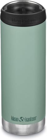 Термос Klean Kanteen Tkwide з кришкою Café Cap, нержавіюча сталь, бірюзово-зелений, 473 мл (16oz)