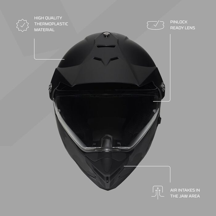 Мотошолом IMX RACING MXT-01 для бездоріжжя, 2 розміри оболонки, 3 розміри EPS, скло з UV-фільтром і сонцезахистом, знімна підкладка