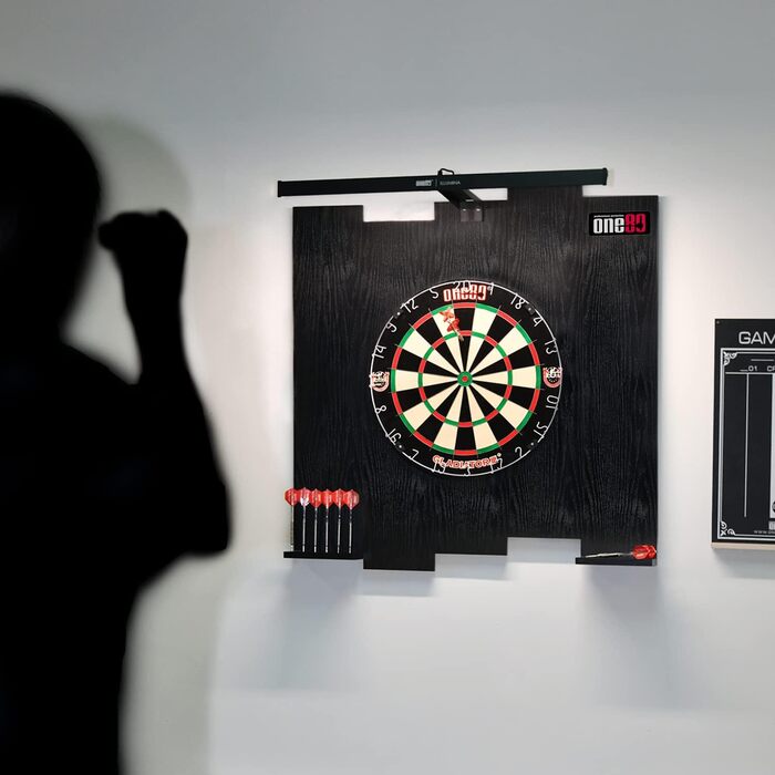 Захисне кільце та плівка для дартсу, 80 Dartboard Surround, чорний