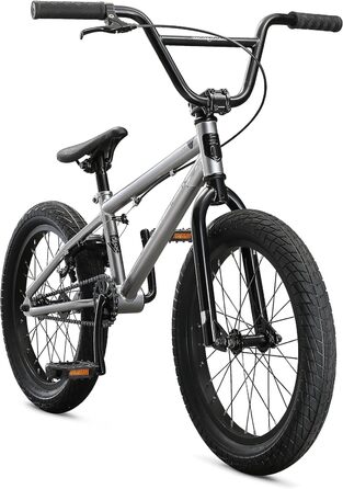 Велосипед Mongoose Legion L18 Freestyle Sidewalk BMX для дітей, срібло