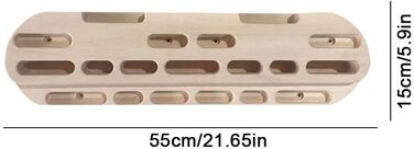 Підвісна дошка для лазіння, портативна, дерево, 55*15*4,5 см