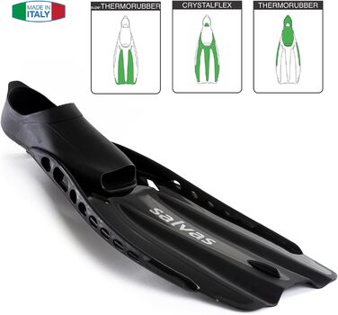 Ласти Salvas Advance Diver Long Fin adult 36-47 (чорні)