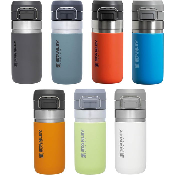 Термос-пляшка Stanley Quick Flip з нержавіючої сталі, 7+ годин холод, BPA-free, герметична, для води, зручна кришка, придатна для миття в посудомийці