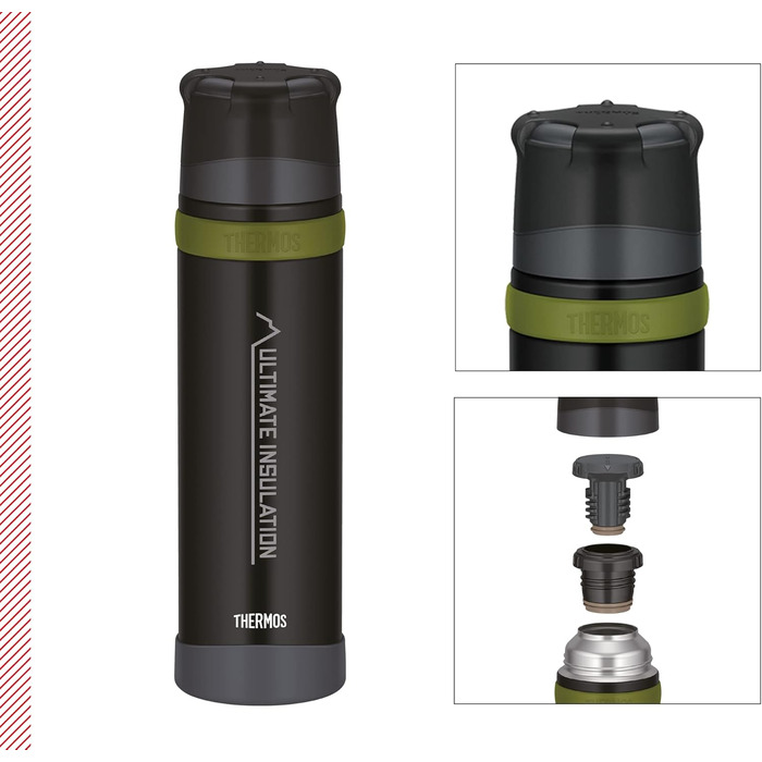 Пляшка для напоїв Thermos Mountain 0,9 л, нерж. сталь, 24 год. гар./хол.