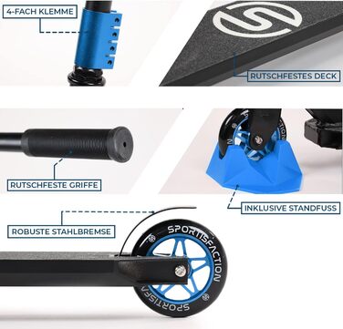 Самокат трюковий ABEC11 100кг Алюмінієва дека