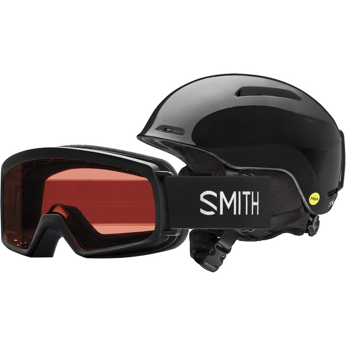 Комбінований шолом/окуляри Smith Optics Glide Jr. MIPS - Kids (чорний, S)