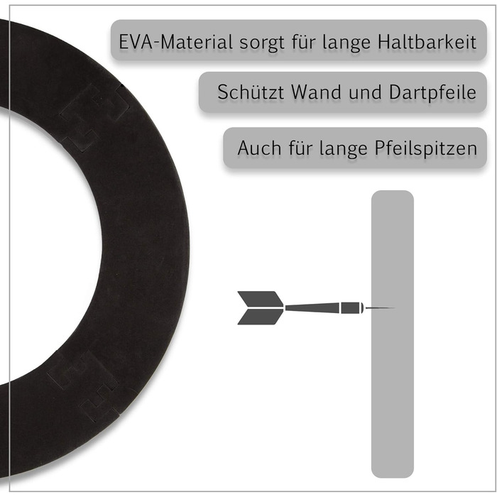 Захист дошки для дартсу Професійний Чорний