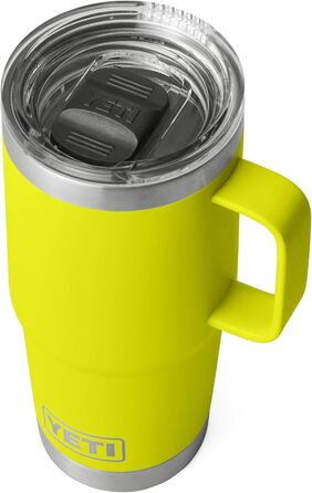 Термокружка YETI Rambler 591 мл, нержавіюча сталь, вакуумна ізоляція, кришка Stronghold, жовта