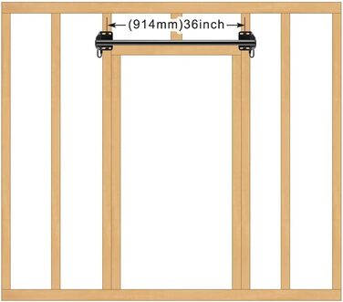 Дверна рама SELEWARE Pull-Up Bar, до 440 фунтів, з гачком (чорний)