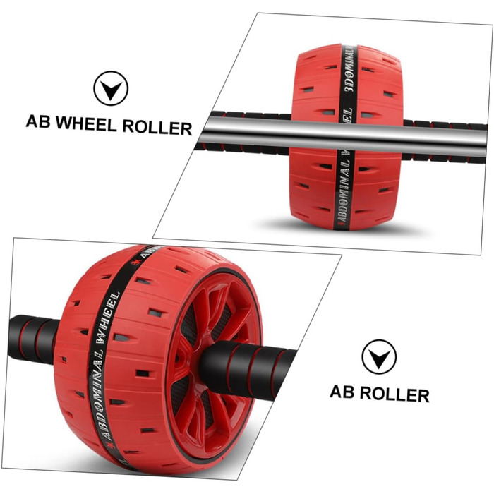 Тренажер для сідниць POPETPOP Ab Wheel (червоний, 30x16 см)