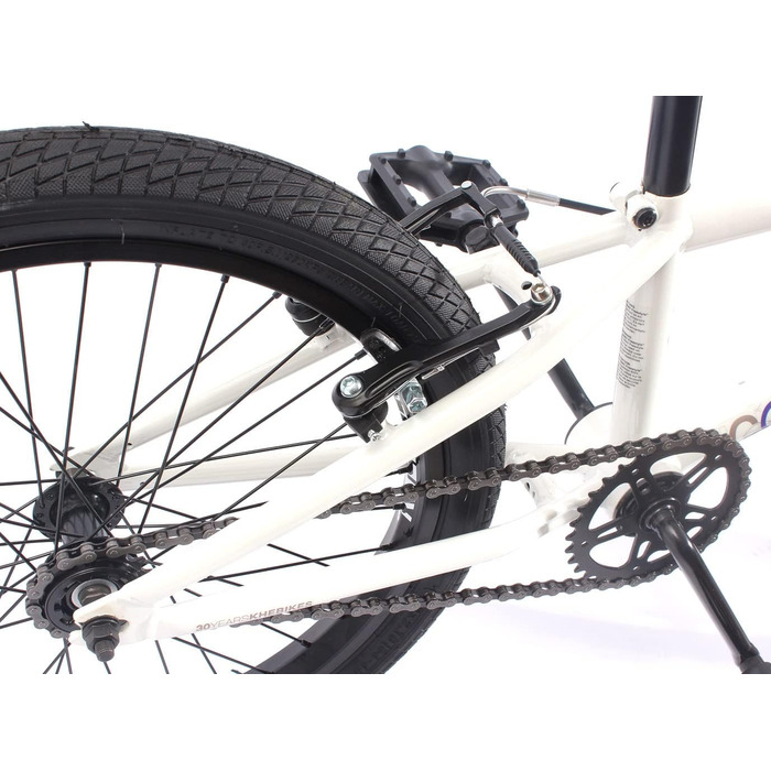 Дитячий велосипед KHE BMX Cosmic White Білий 20 дюймів з ротором Afix всього 11,1 кг