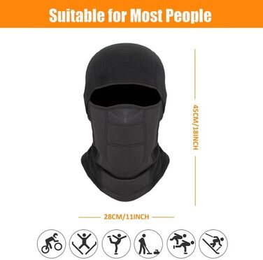 Маска Voofly Balaclava флісова вітрозахисна лижна One size