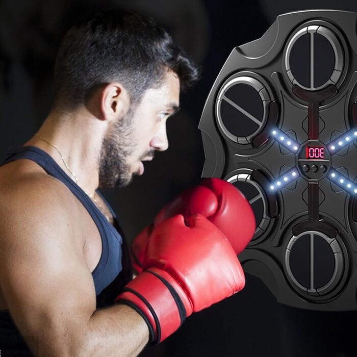 Розумна музична боксерська машина CEWROM з Bluetooth, LED підсвічуванням та рукавичками, 3 швидкості, подарунок для дітей, для вправ
