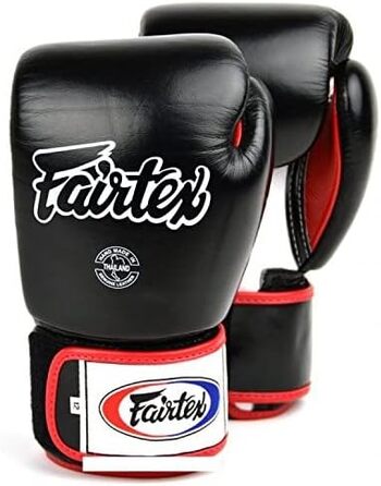 Боксерські рукавички Fairtex BGV1 чорні (8 унцій) ММА Кікбоксинг Муай Тай