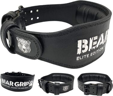 Пояс для важкої атлетики BEAR GRIP Elite Edition чорний S