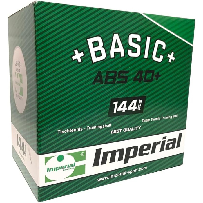 М'яч для настільного тенісу Imperial ABS Basic 40 Білий Тренувальний