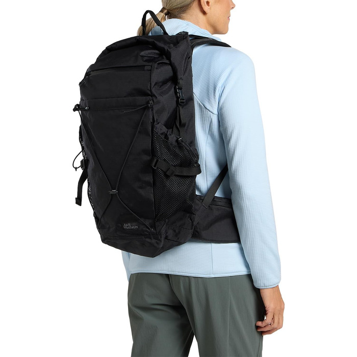 Рюкзак Jack Wolfskin Wandermood Rolltop 30 л унісекс, для туризму, чорний