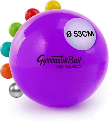 Гімнастичний м'яч Pezzi Ball 53 см, фіолетовий, до 400 кг