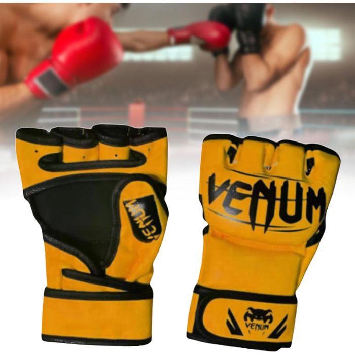 Рукавички Perfeclan Shock Absorbing MMA, міцні, PU, півпальця