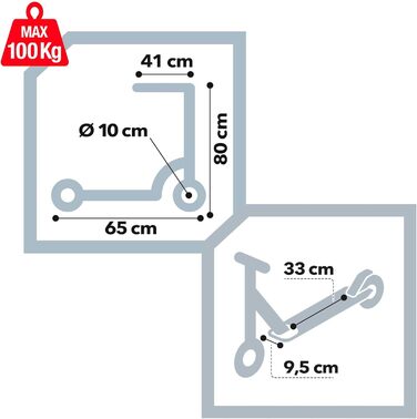 Самокат для дітей, 5 років, алюміній, колеса, 10 см, CB rider (54064).