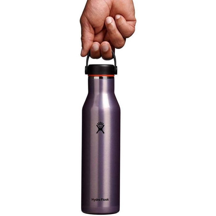 Гідрофляга Hydro Flask Trail Series 621 мл, вакуумна термопляшка з нержавіючої сталі, аметист, легка, BPA-free, герметична кришка, стандартне горло