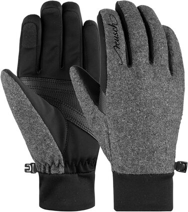 Жіночі рукавички Saskia Touch-Tec Finger Gloves 10 чорний / чорний (7, чорно-сірий)