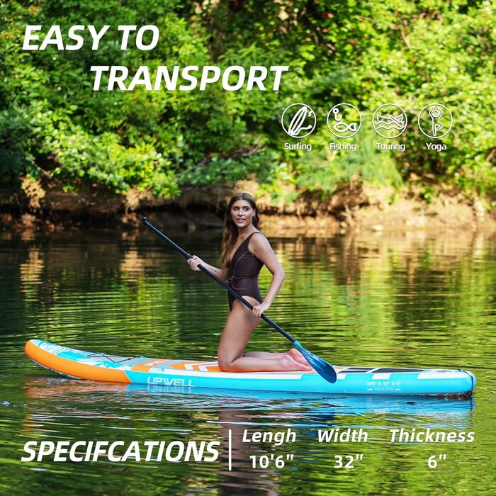 Надувна SUP-дошка UPWELL 11'/10'6
