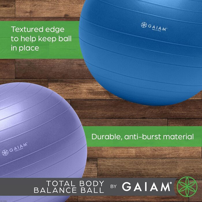 Набір м'ячів Gaiam Total Body Balance 65 см зелений