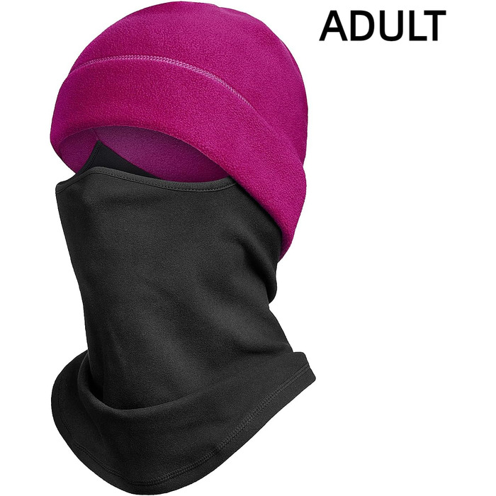 Маска для обличчя Snowledge Ski Balaclava Winter S-4XL Rose