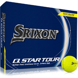 М'ячі для гольфу Srixon Q-Star Tour 5 2024 - м'якість, обертання (12 шт.)