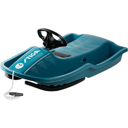 Санки STIGA Snowpower з кермом, від 5 років (Aqua/Black)