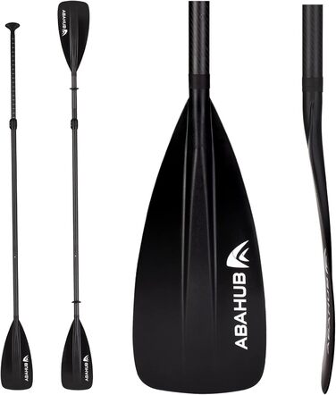 Весло Carbon SUP/Kayak, регульоване, легке, чорне-2в1