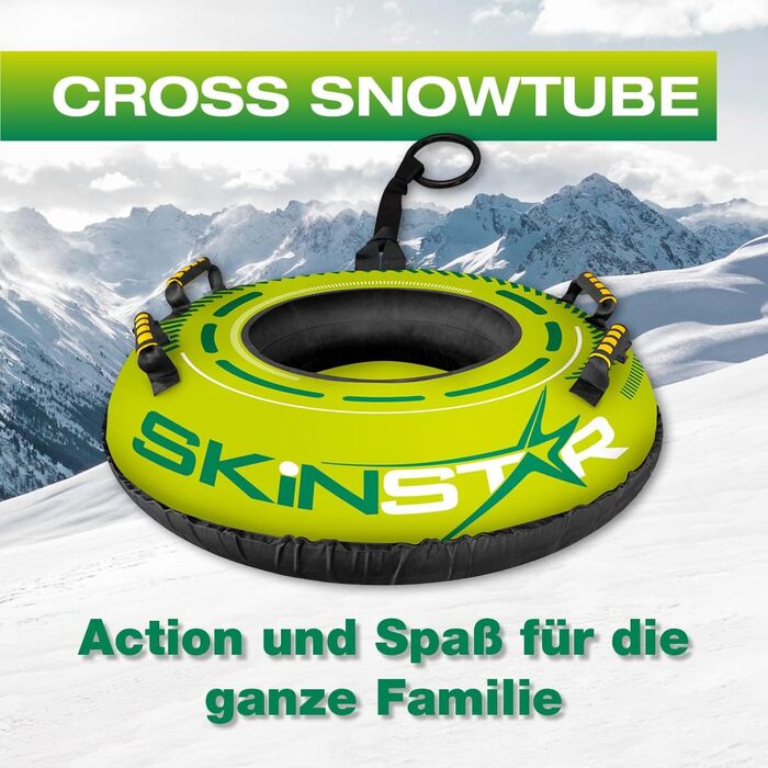 Санна шина SkinStar Cross Prof Snow Tube Ø100 см Green Sled Bob