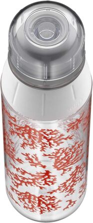 Пляшка для пиття alfi Tritan BPA Free, пляшка для води 700 мл, tritanBottle Coral, герметична, вуглецева, її можна мити в посудомийній машині, 5495.110.070 Пляшка для toGo, школи, спорту, піших прогулянок, відпочинку