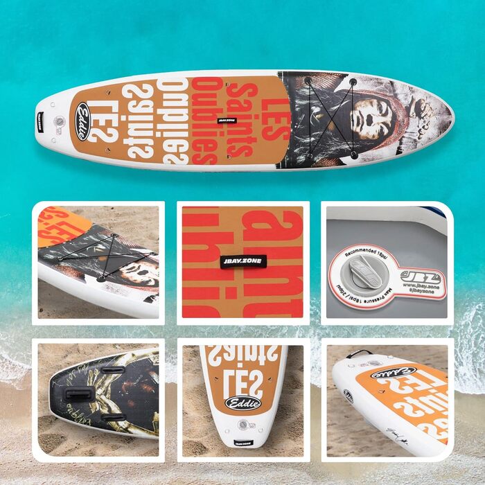 Надувна SUP-дошка JBAY.Zone з комплектом аксесуарів для веслування стоячи