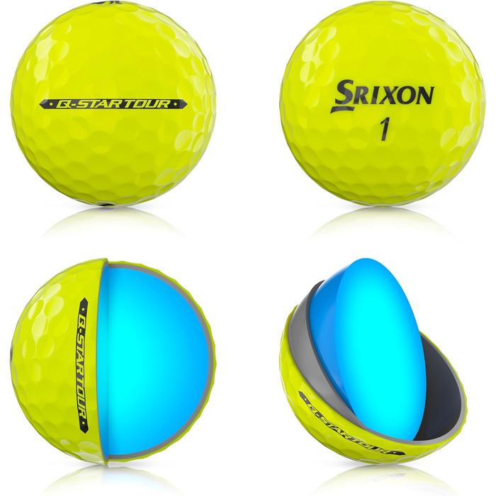 М'ячі для гольфу Srixon Q-Star Tour 5 2024 - м'якість, обертання (12 шт.)