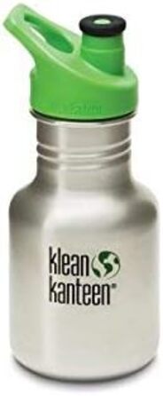 Пляшка для води Klean Kanteen 355 мл Kid Classic зі спортивним ковпачком - кольори та мотиви на вибір, з іменним гравіюванням