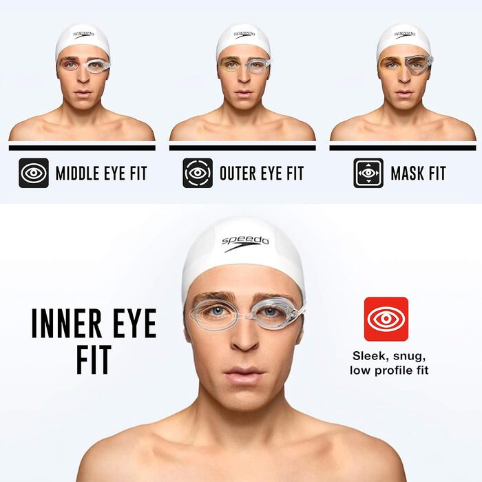 Дзеркальні окуляри для плавання-плавання Speedo Vanquisher 2.0 - Silver Anti-Fog New