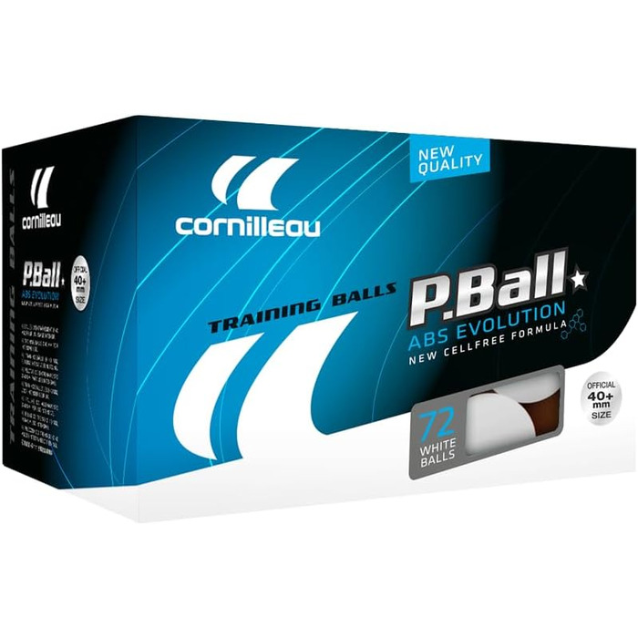 Кульки для настільного тенісу Cornilleau ITTF ABS Evolution пластикові
