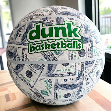 Баскетбольні м'ячі Dunk для гри в приміщенні та на вулиці, гумові й шкіряні, ідеальний подарунок для фанатів баскетболу